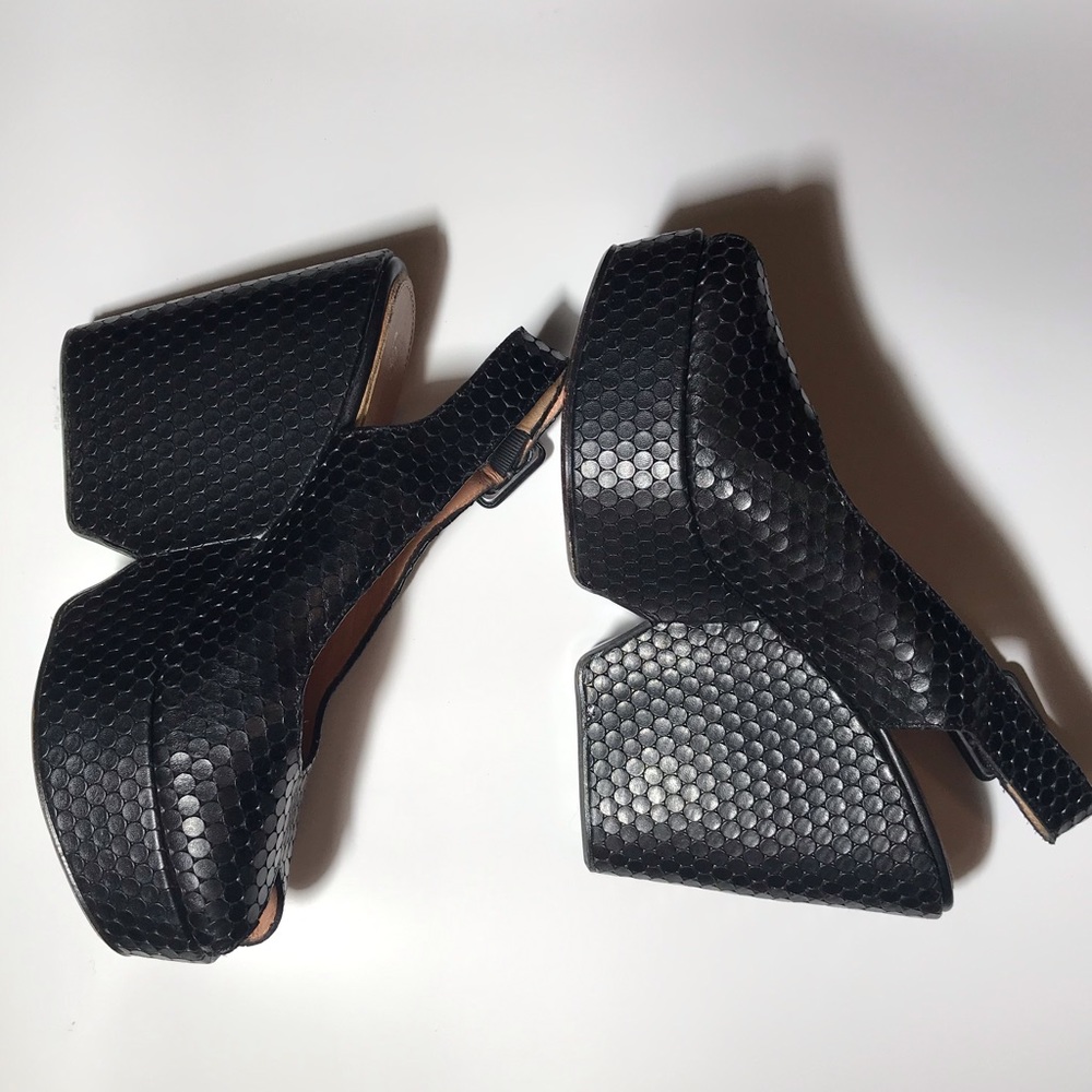 Robert Clergerie Peeptoe Platform Wedge SZ 36 (6M)